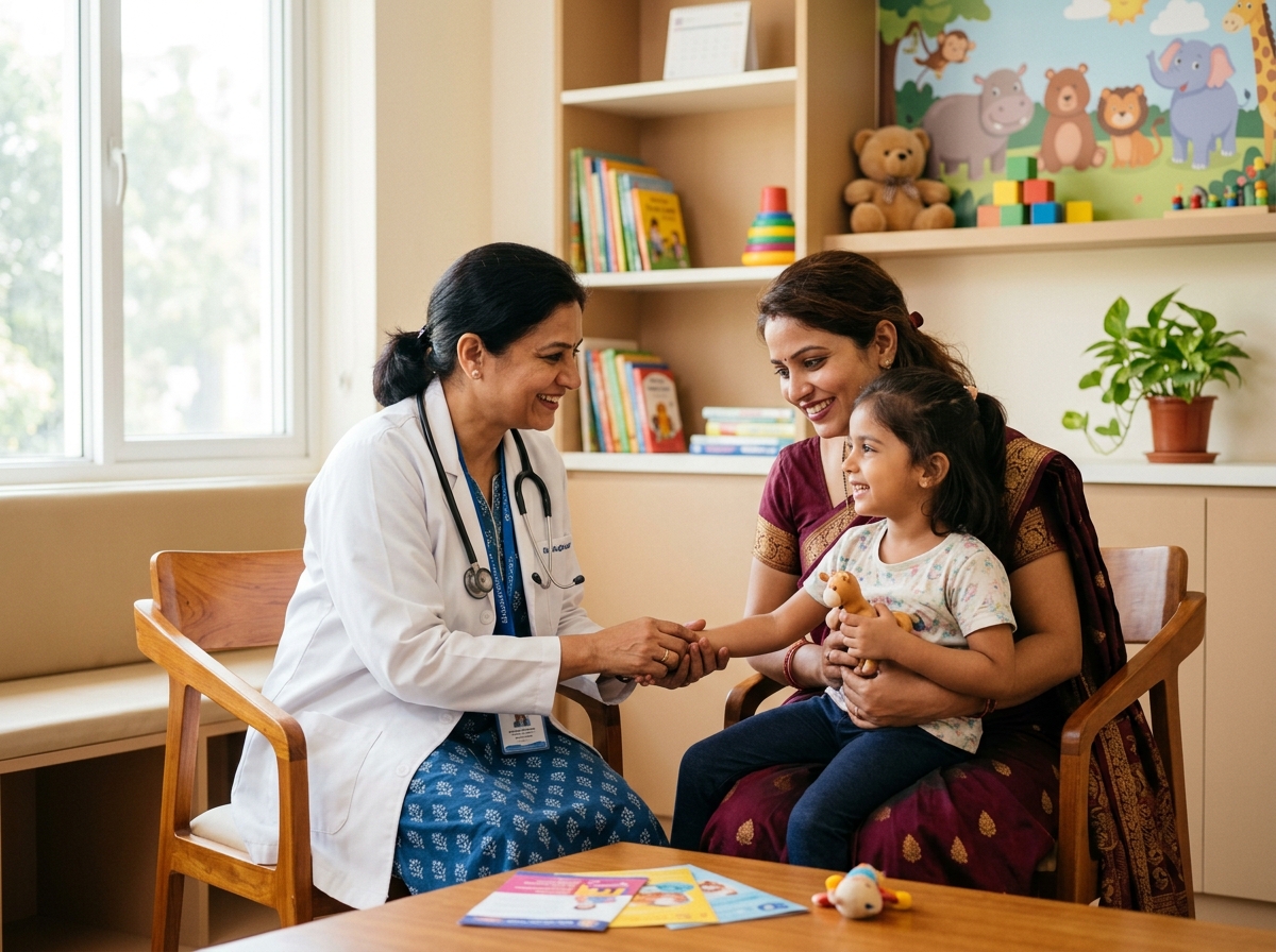 Warm doctor-patient consultation at Vaani Hospital